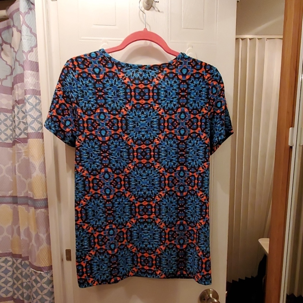 Pretty blue and orange blouse - Picture 2 of 4